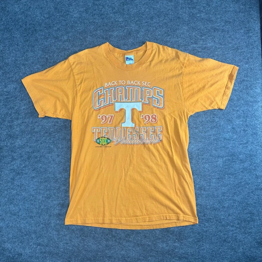 Vintage 90s Pro Player Tennessee Back to Back SEC Champs‎ 97-98 T Shirt Mens L